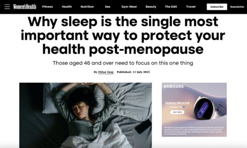 Why sleep is the single most important way to protect your health post-menopause